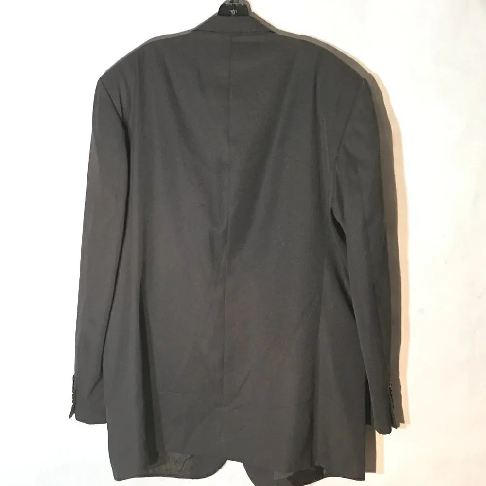Giorgio Cosani Sport Coat Jacket Blazer Size 46L Gray Italy Working Cuffs